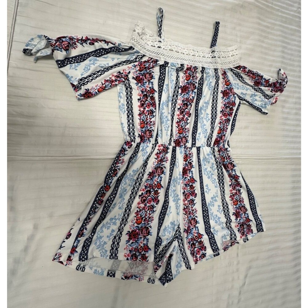 HEART ARROW GIRLS SHORTALLS JUMPER ROMPER SIZE 12